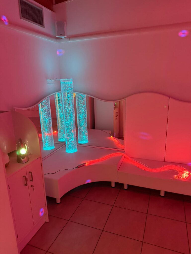 Colonne d'acqua stanza snoezelen universo blu