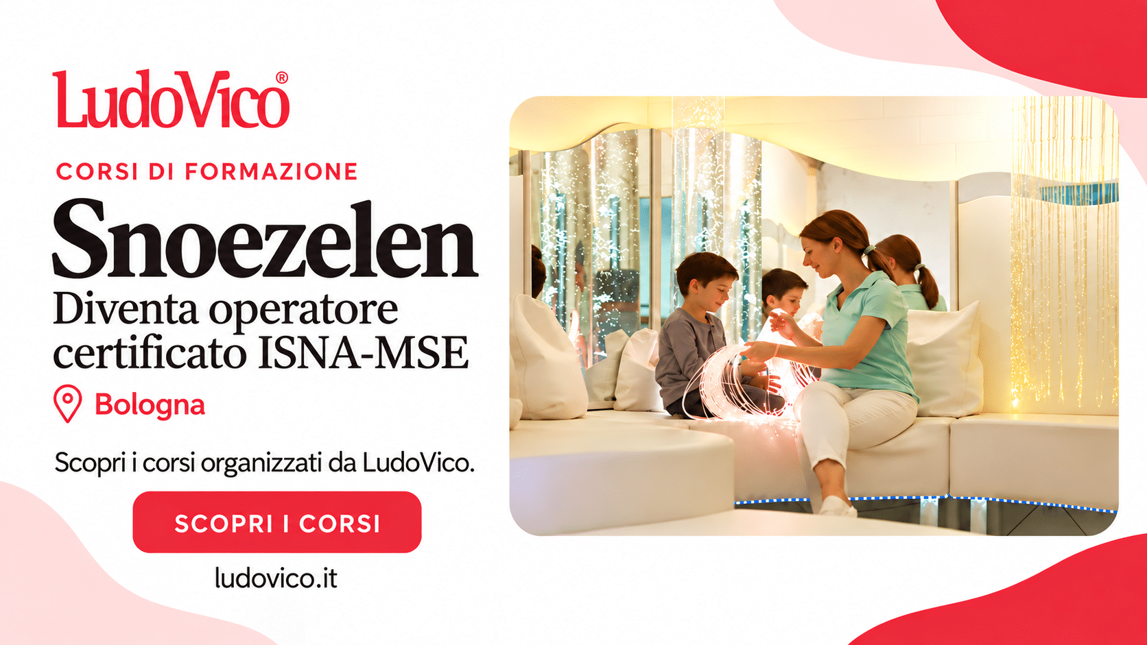 Card copertina dei corsi snoezelen Ludovico